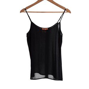 Women's - Tory Burch Sheer Black Cami Tank, Size 8